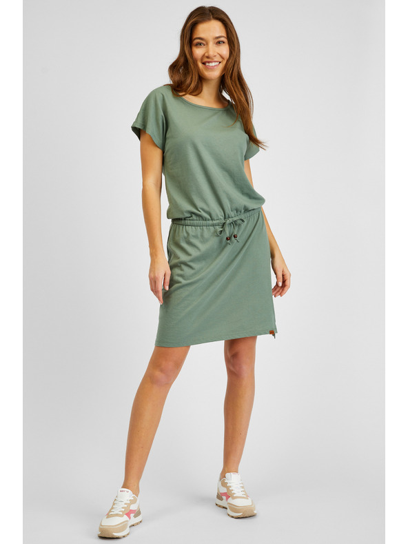 Sam 73 Zöld női ruha nyakkendővel SAM73 Norma