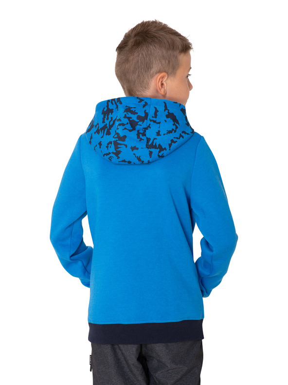 Sam 73 Kék fiú mintás kapucnis fiú télikabát SAM 73 William