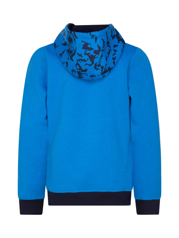 Sam 73 Kék fiú mintás kapucnis fiú télikabát SAM 73 William