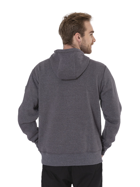 Sam 73 Piros és szürke férfi kapucnis pulóver SAM 73 August