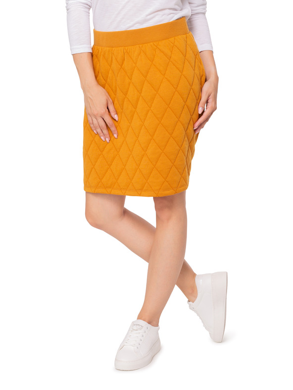 Sam 73 Mustárszínű női steppelt szoknya SAM 73