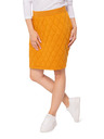 Sam 73 Mustárszínű női steppelt szoknya SAM 73