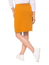 Sam 73 Mustárszínű női steppelt szoknya SAM 73