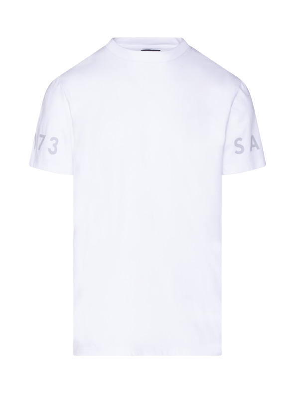 Sam 73 Fehér férfi nyomtatott póló SAM 73