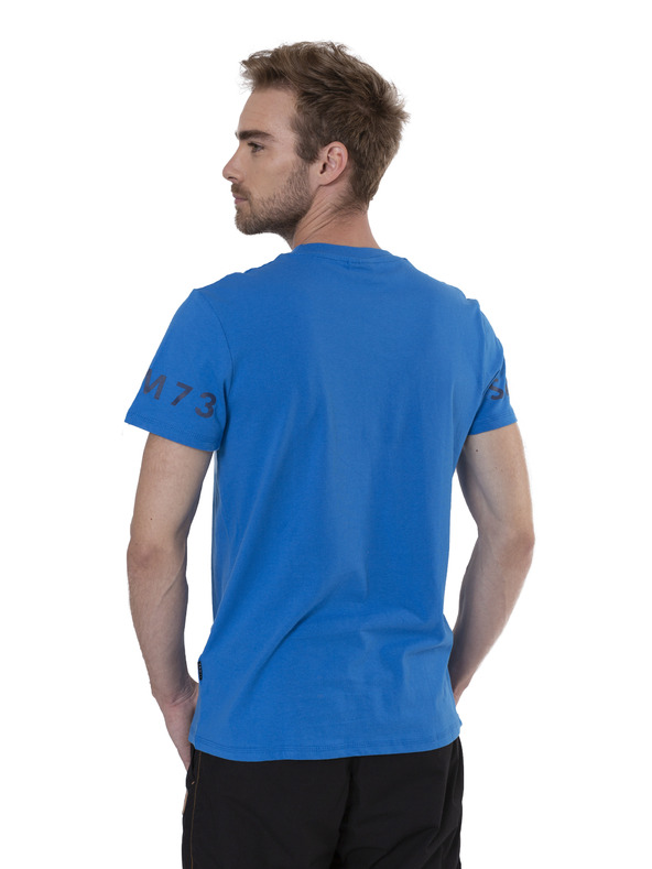 Sam 73 Kék férfi nyomtatott póló SAM 73