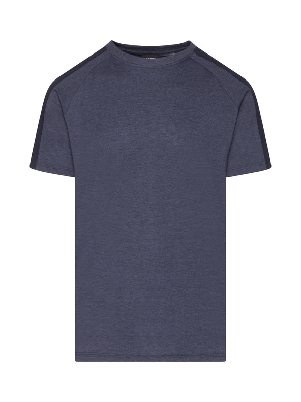 Sam 73 Kék férfi nyomtatott póló SAM 73