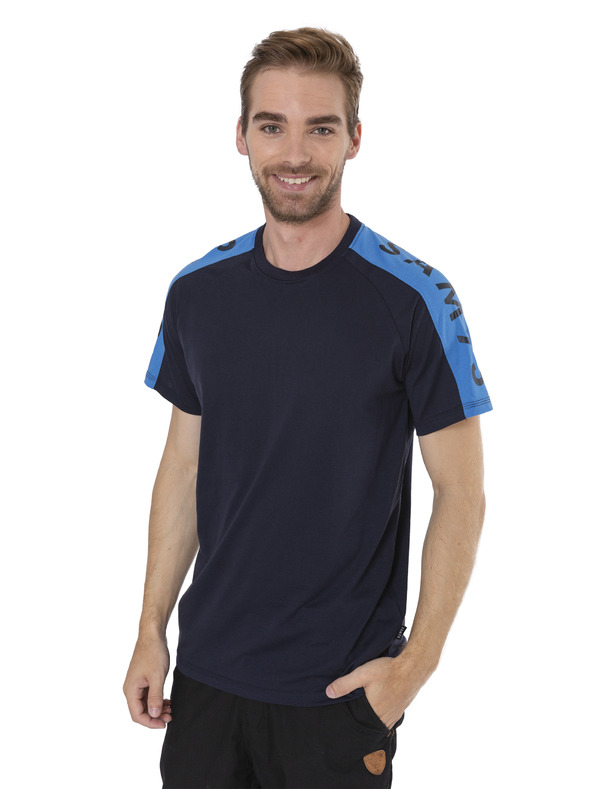 Sam 73 Sötétkék nyomtatott férfi póló SAM 73