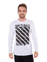 Sam 73 Fehér férfi nyomtatott póló SAM 73