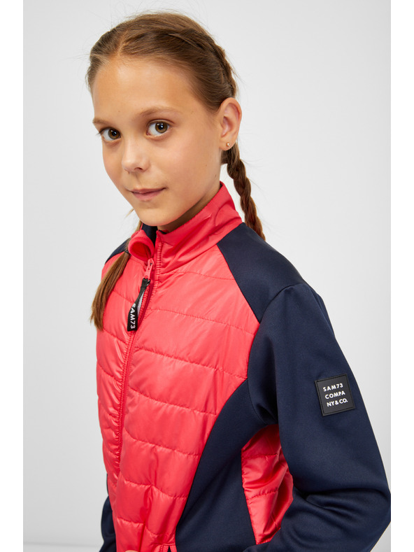 Sam 73 Kék és rózsaszín lány steppelt kabát SAM 73 Nurnia
