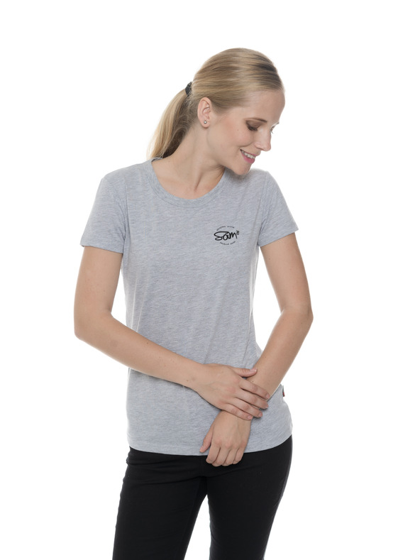 Sam 73 Szürke női póló SAM 73 nyomtatással