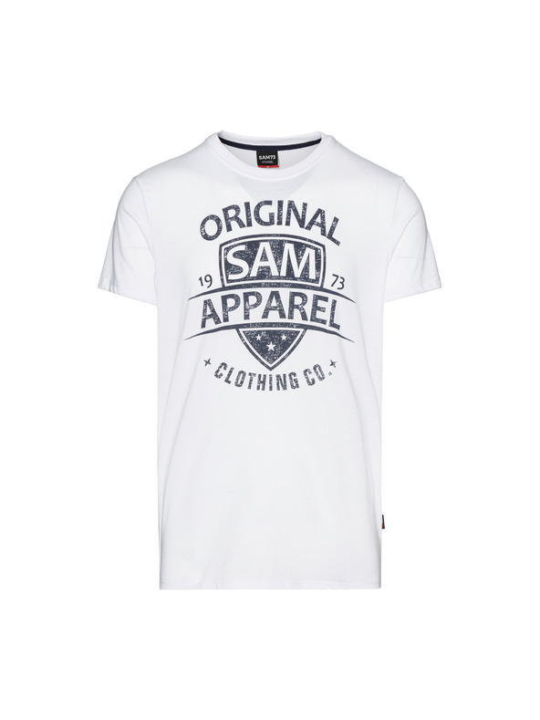 Sam 73 Fehér férfi SAM 73 Liam nyomtatott póló