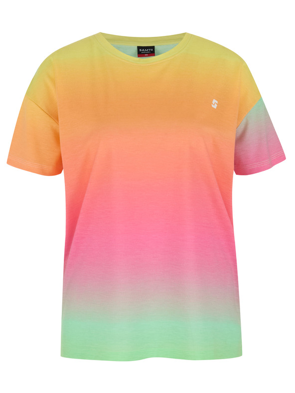 Sam 73 Sárga és rózsaszín női póló SAM 73 Marisa