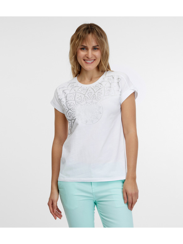 Sam 73 Fehér női póló SAM 73 Milagros