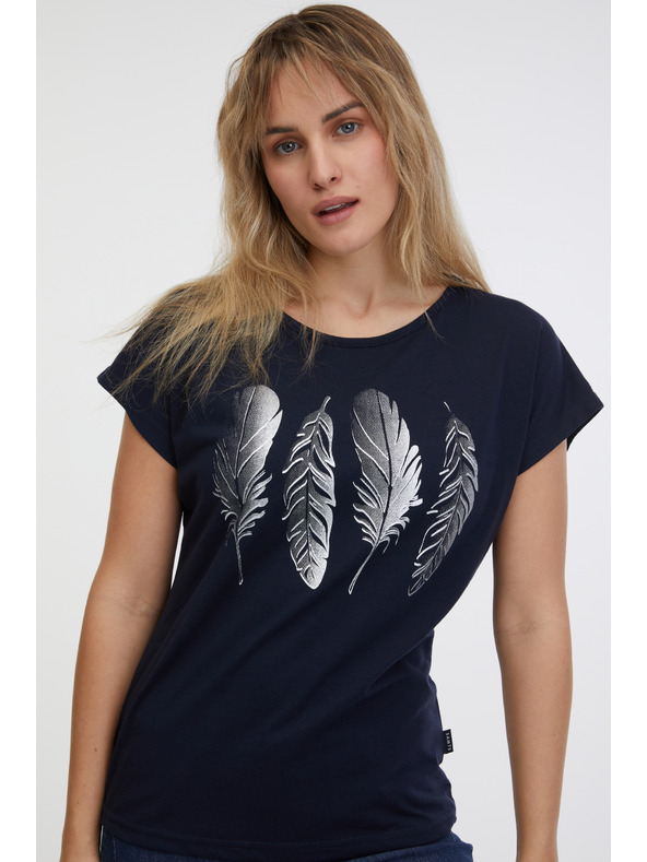 Sam 73 Sötétkék női basic póló SAM 73 Clorinda