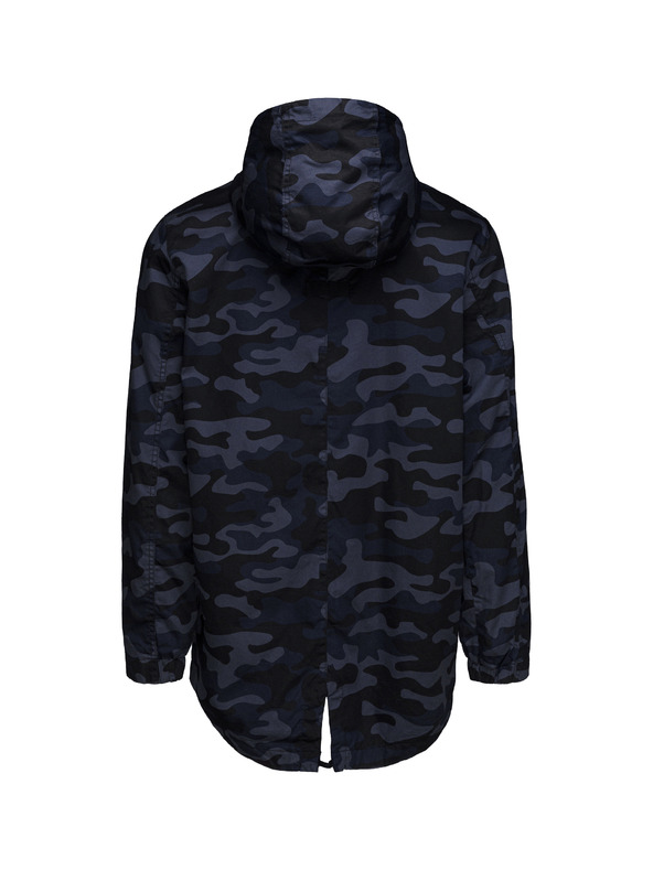 Sam 73 Sötétkék férfi terepszínű kabát SAM 73