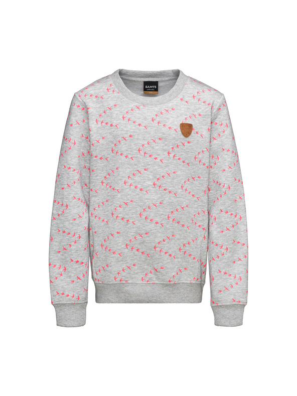 Sam 73 Világosszürke, mintás lány pulóver SAM 73