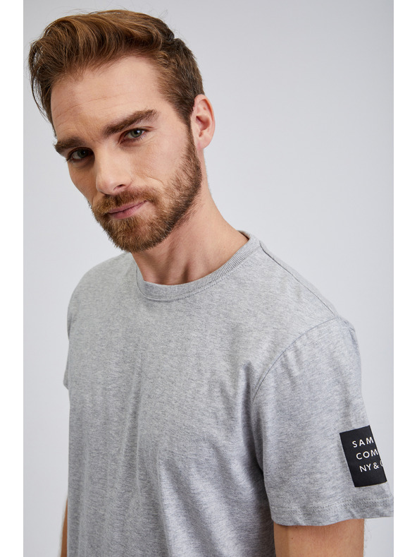 Sam 73 Világosszürke férfi csíkos póló SAM 73 Freddie