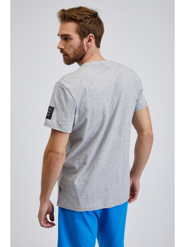 Sam 73 Világosszürke férfi csíkos póló SAM 73 Freddie