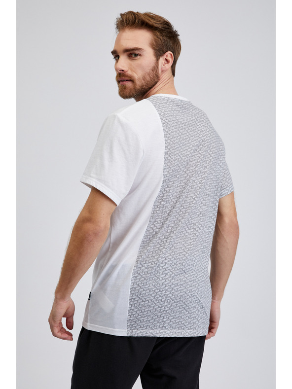 Sam 73 Világosszürke mintás férfi póló SAM 73 Paul