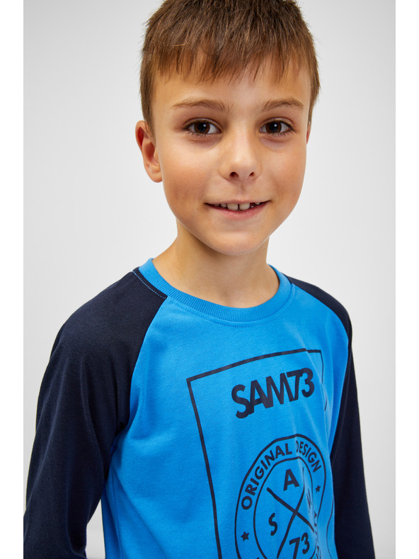 Sam 73 Fekete-kék fiú SAM 73 Jack póló fiúknak