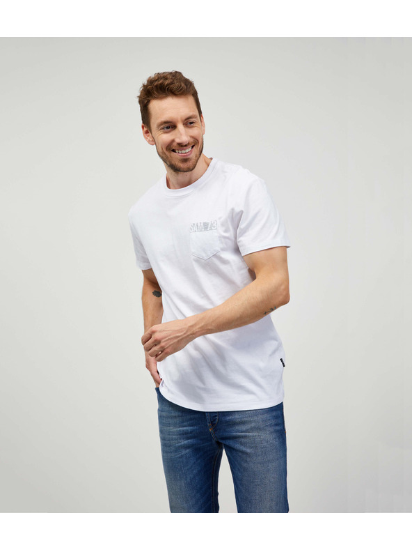 Sam 73 Fehér férfi póló SAM 73 Quarip