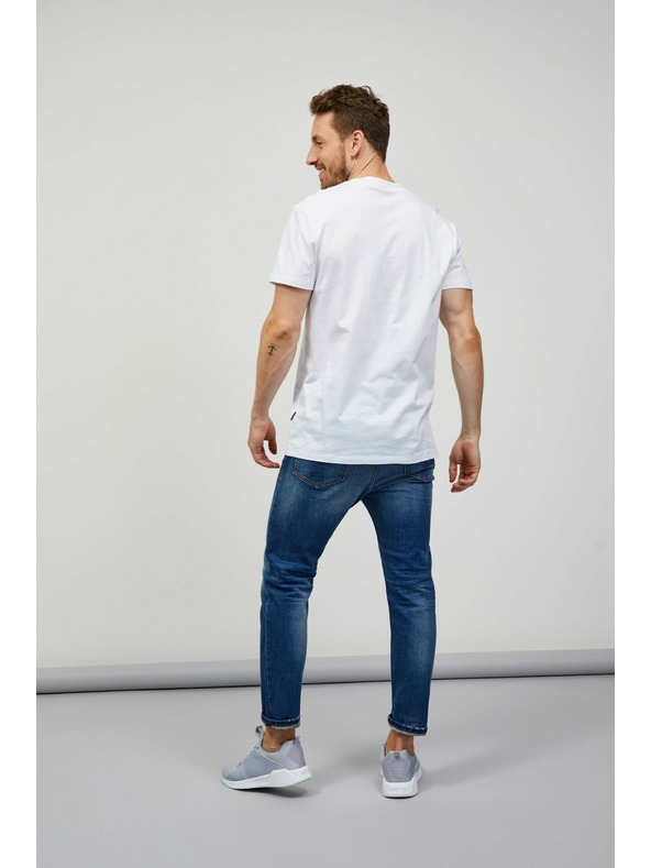 Sam 73 Fehér férfi póló SAM 73 Quarip