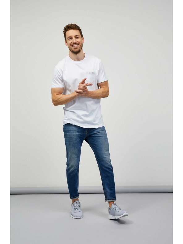 Sam 73 Fehér férfi póló SAM 73 Quarip