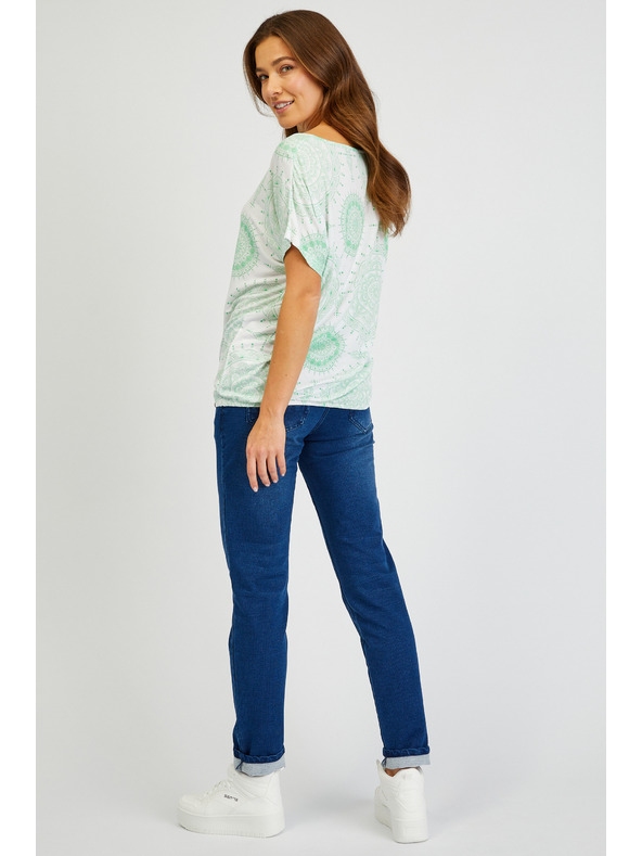 Sam 73 Fehér és zöld női póló SAM73 Taurus