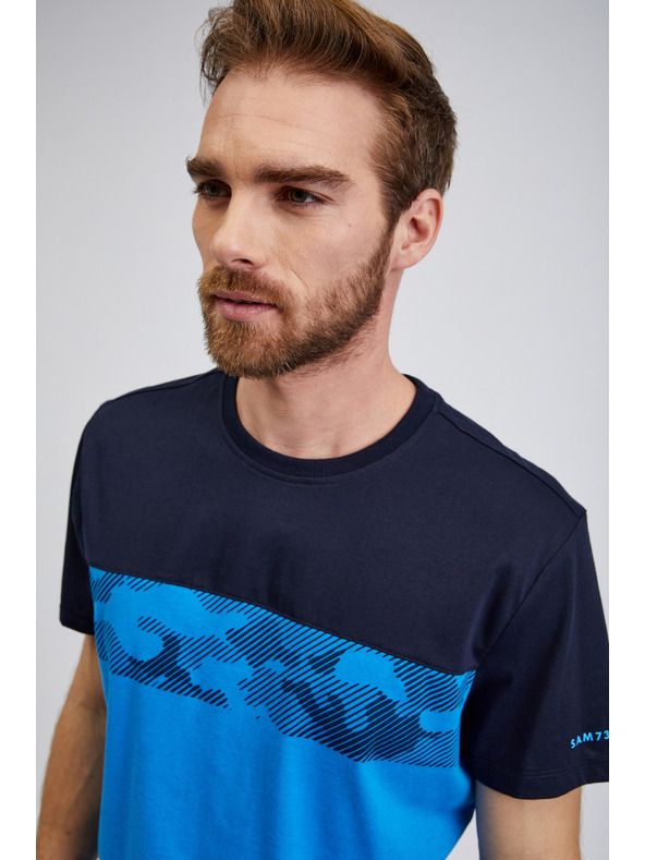 Sam 73 Kék férfi póló SAM73 Cetus