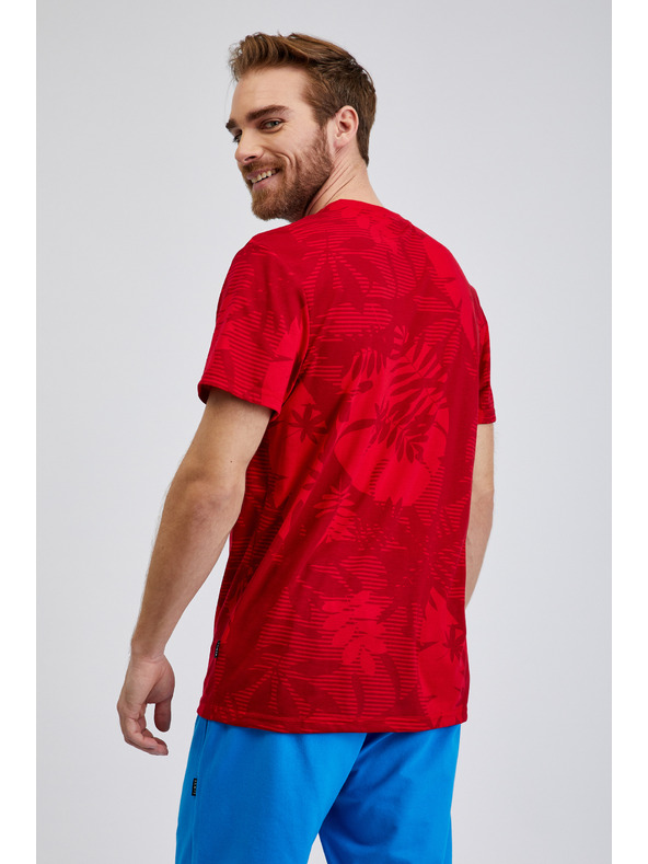 Sam 73 Piros férfi SAM73 Sculptor mintás férfi póló