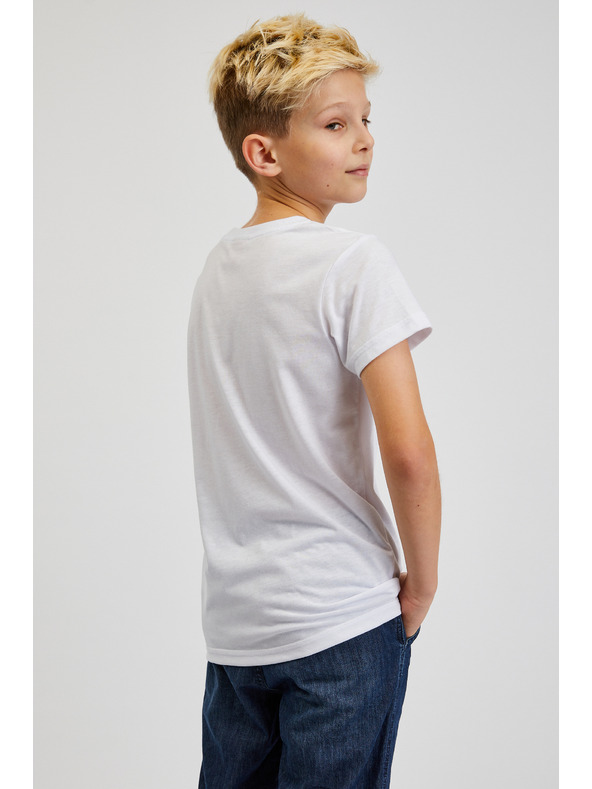 Sam 73 Fehér fiú nyomtatott póló SAM73 Scutum