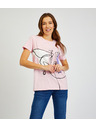 Sam 73 Rózsaszín női nyomtatott póló SAM73 Musca