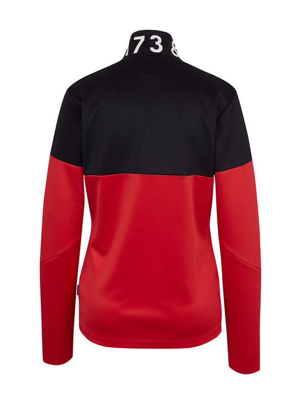 Sam 73 Fekete és piros női cipzáras pulóver SAM73 Octans