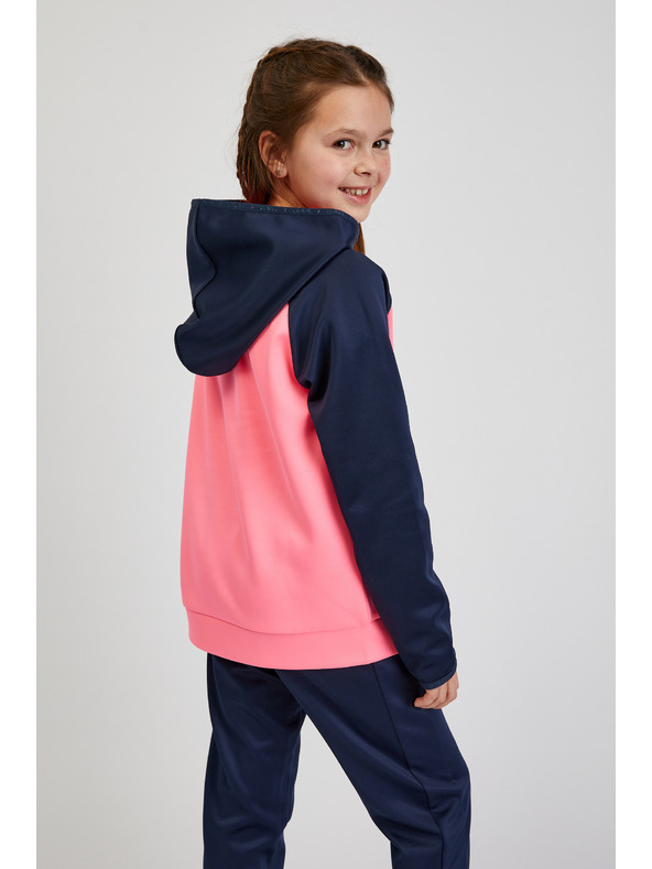 Sam 73 Kék és rózsaszín lány kapucnis pulóver SAM73 Draco