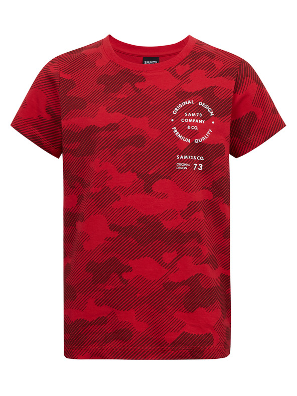 Sam 73 Piros fiú pamut katonai póló SAM73 Hydrus
