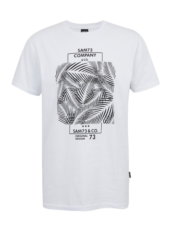 Sam 73 Fehér Férfi pamut nyomtatott ing SAM73 Almandit