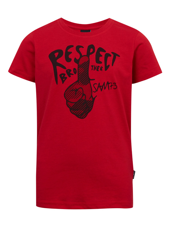 Sam 73 Piros fiú nyomtatott póló SAM73 Scutum