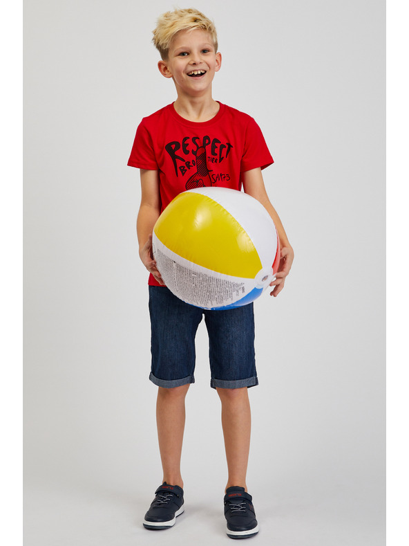 Sam 73 Piros fiú nyomtatott póló SAM73 Scutum