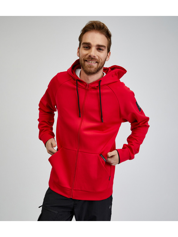 Sam 73 Piros férfi SAM73 Beryl kapucnis cipzáras férfi melegítőfelső