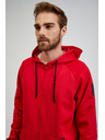 Sam 73 Piros férfi SAM73 Beryl kapucnis cipzáras férfi melegítőfelső