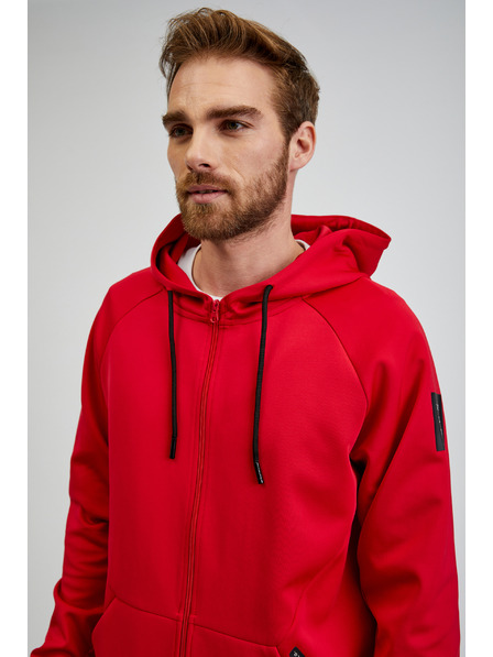 Sam 73 Piros férfi SAM73 Beryl kapucnis cipzáras férfi melegítőfelső