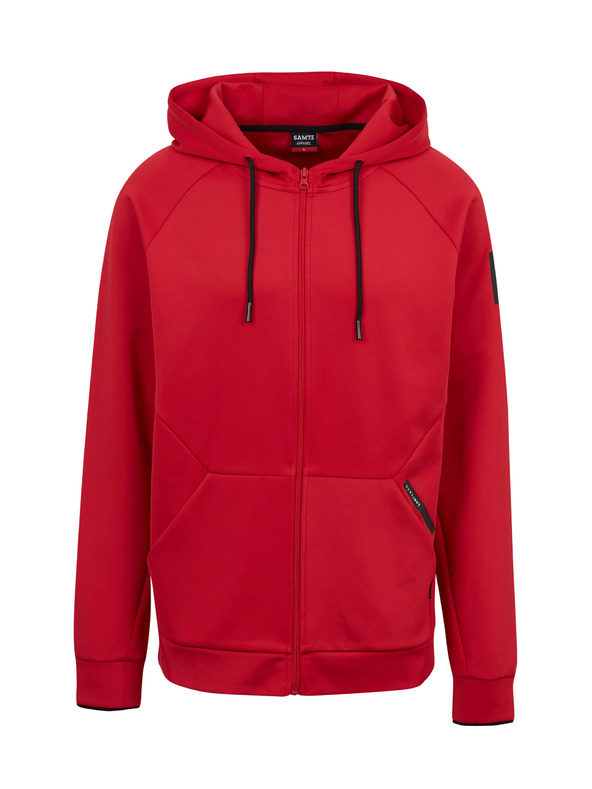 Sam 73 Piros férfi SAM73 Beryl kapucnis cipzáras férfi melegítőfelső