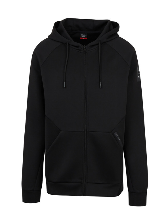 Sam 73 Fekete férfi kapucnis, cipzáras melegítőfelső SAM73 Beryl
