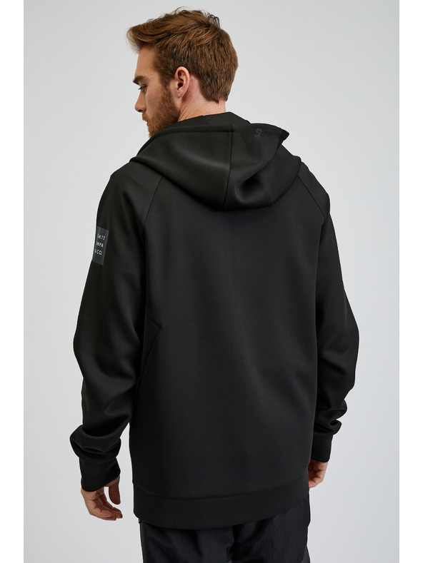 Sam 73 Fekete férfi kapucnis, cipzáras melegítőfelső SAM73 Beryl