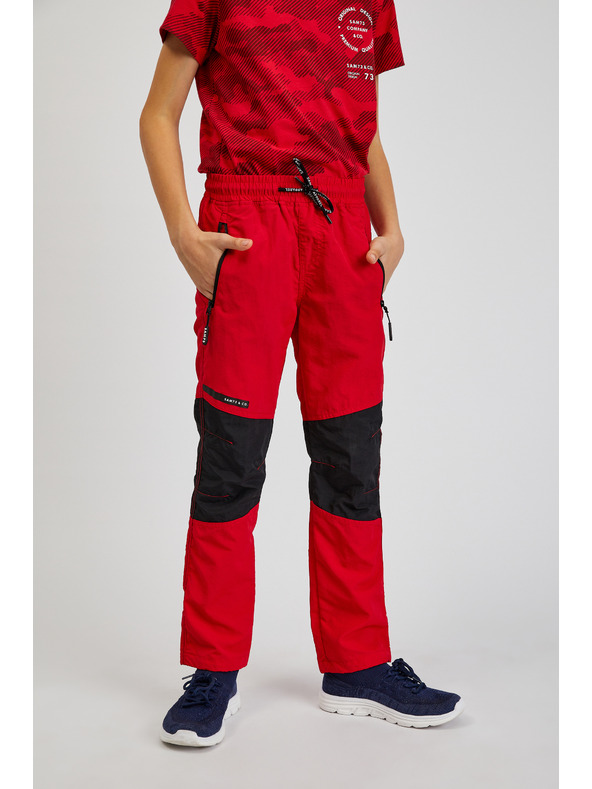 Sam 73 Fekete és piros gyerek sportnadrág SAM73 Jonathan