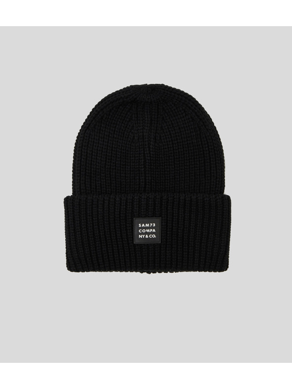 Sam 73 Fekete bordázott téli sapka SAM 73 Dublin