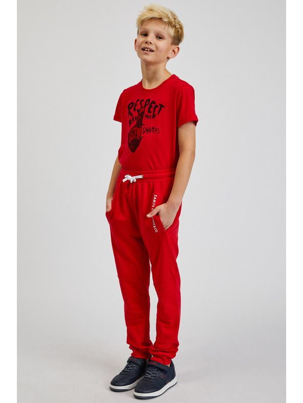 Sam 73 Piros unisex gyerek melegítőnadrág SAM73 Kanz