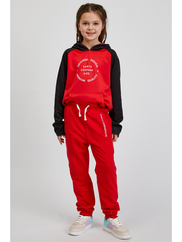 Sam 73 Piros unisex gyerek melegítőnadrág SAM73 Kanz