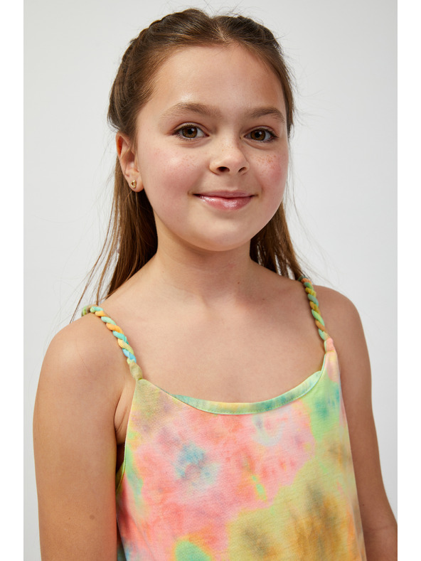 Sam 73 Zöld és sárga női mintás nyári ruha SAM73 Equuleus