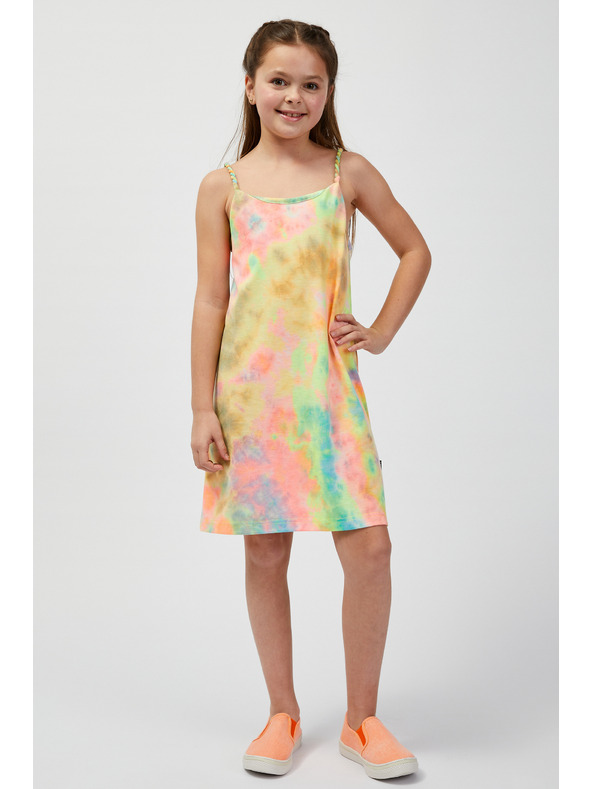 Sam 73 Zöld és sárga női mintás nyári ruha SAM73 Equuleus